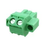 45DEG 5.00mm &5.08mm Male Pluggable terminal block With Fixed hole